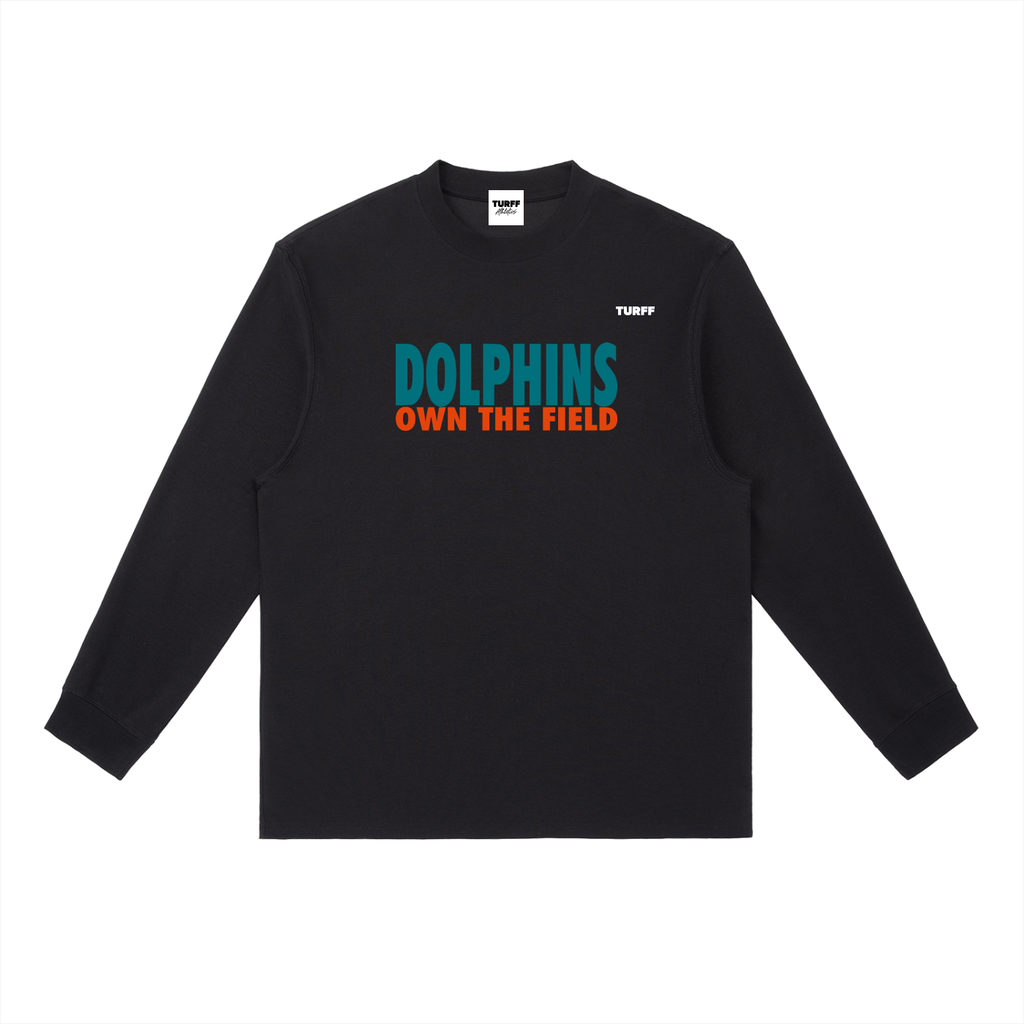 TURFF™ Dark Long Sleeve Field Shirt - Dolphins