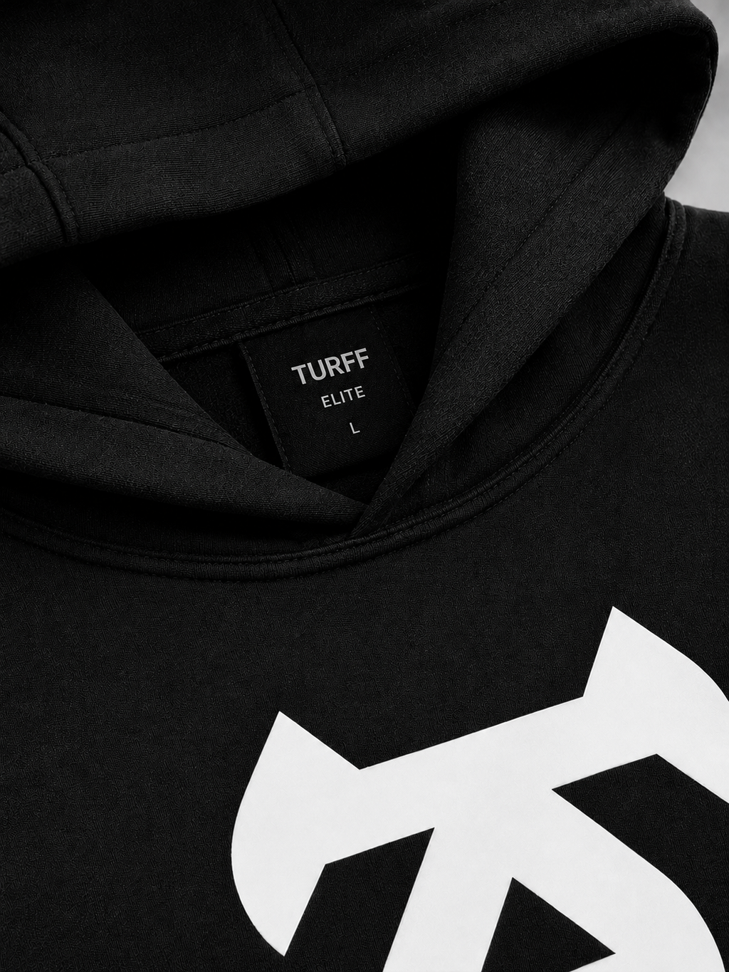 TURFF™ Dark Logo Fleece Hoodie