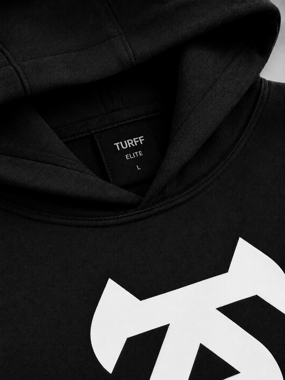 TURFF™ Dark Logo Fleece Hoodie