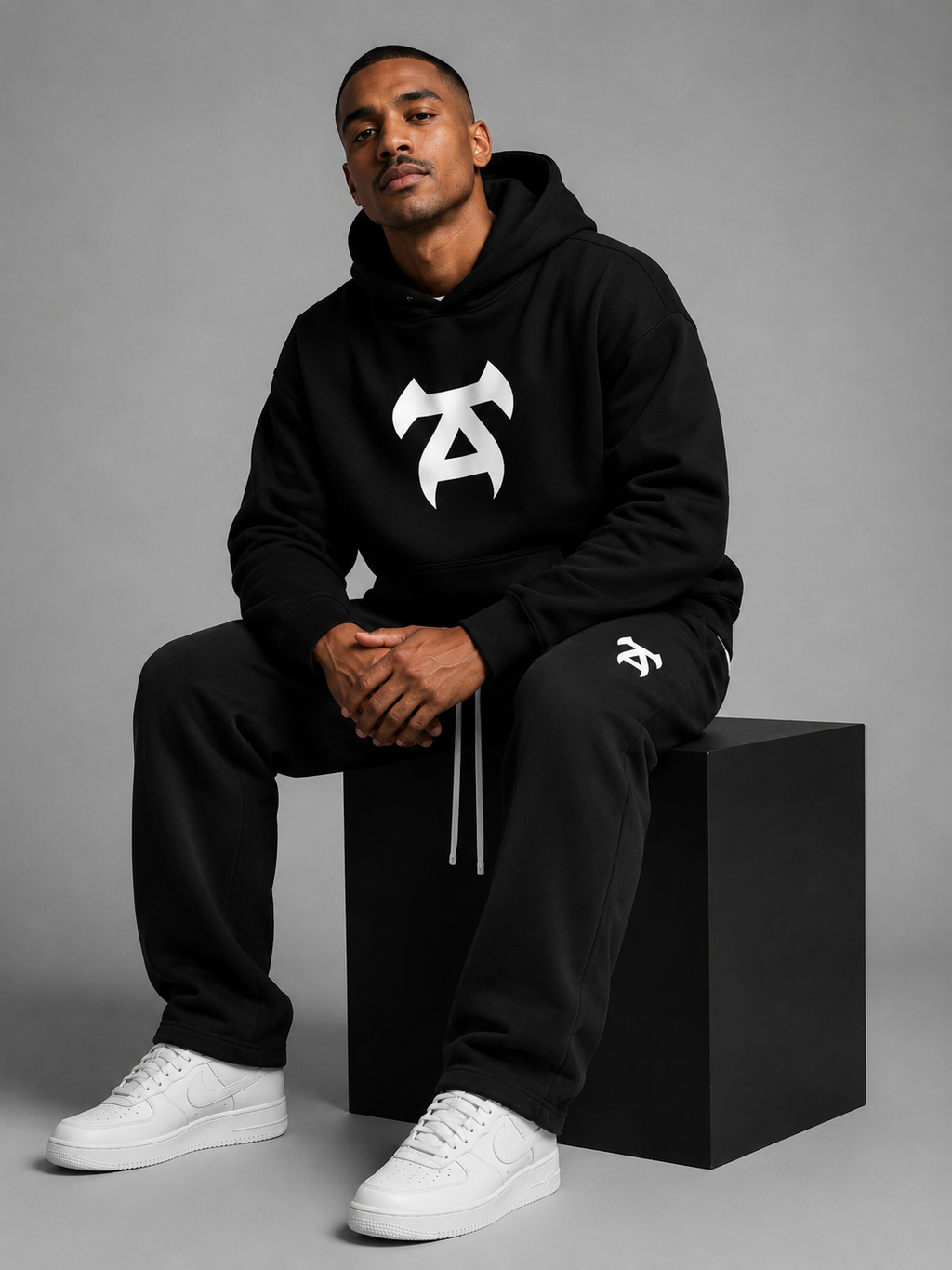 TURFF™ Dark Logo Fleece Hoodie