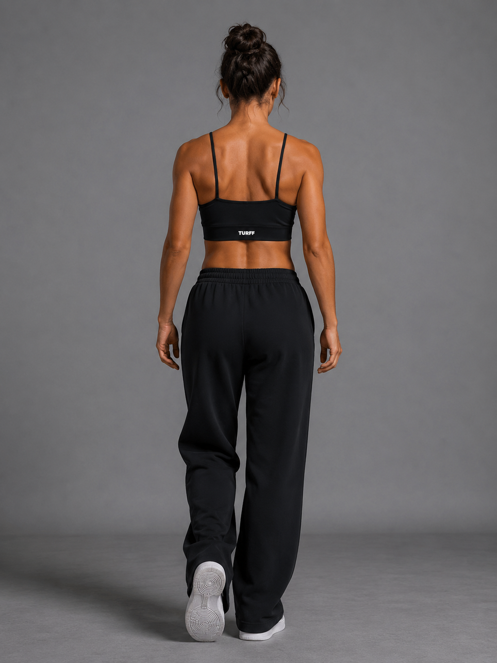 TURFF™ Dark Spaghetti Strap Yoga Sports Bra