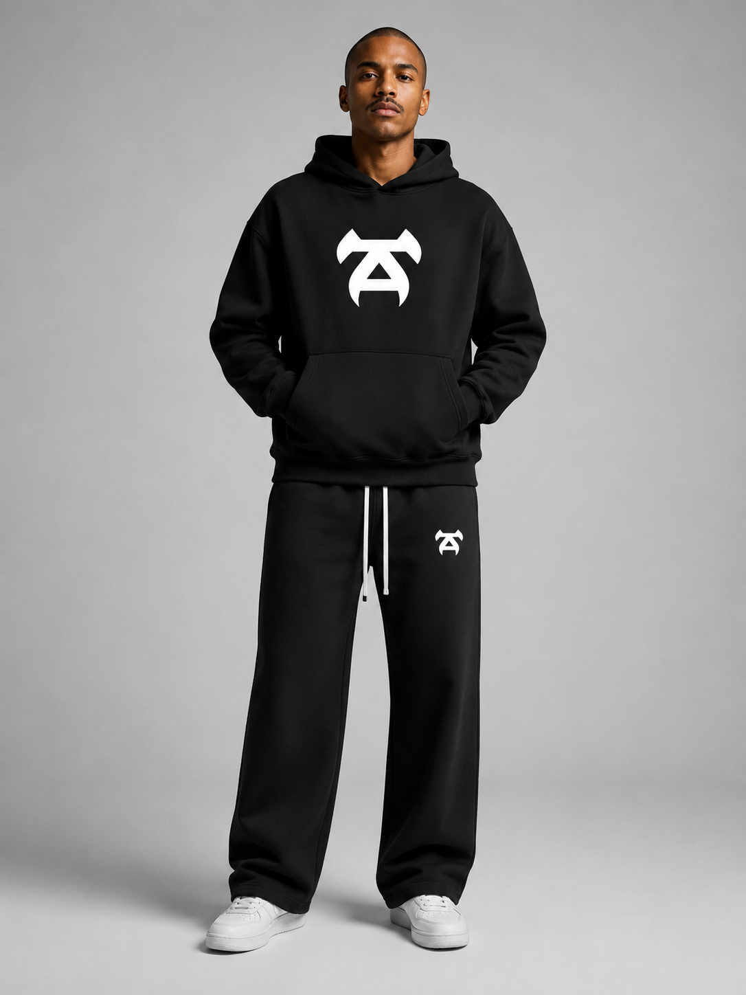 TURFF™ Dark Logo Fleece Hoodie