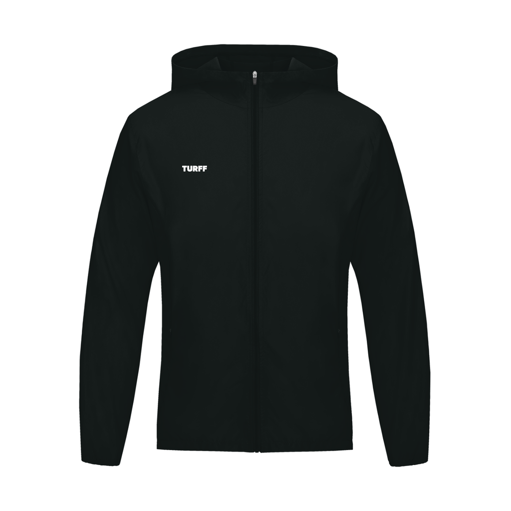 TURFF™ Dark Hooded Windbreaker