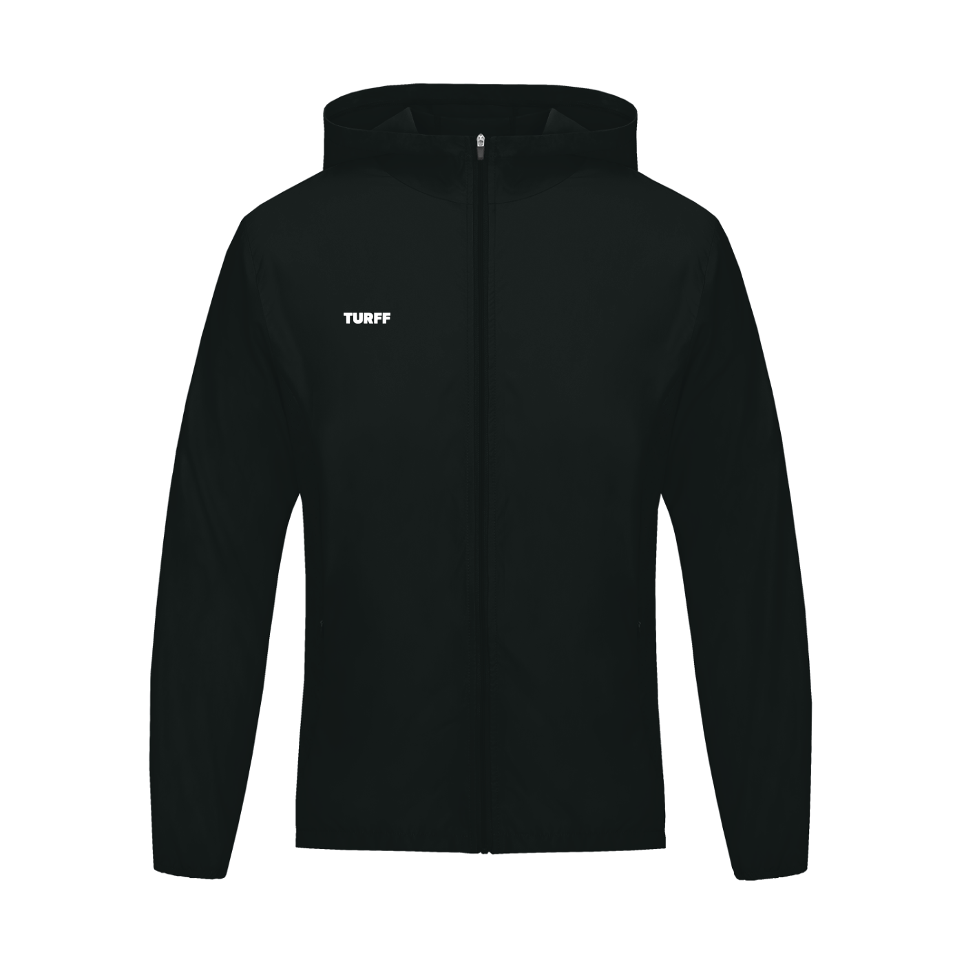 TURFF™ Dark Hooded Windbreaker
