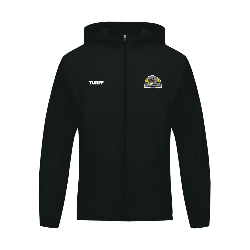 TURFF™ Dark Hooded Windbreaker - Bulldogs