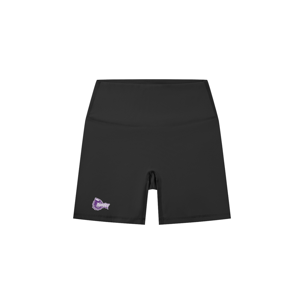 TURFF™ Women's Dark High-Waisted Biker Shorts - Thunder