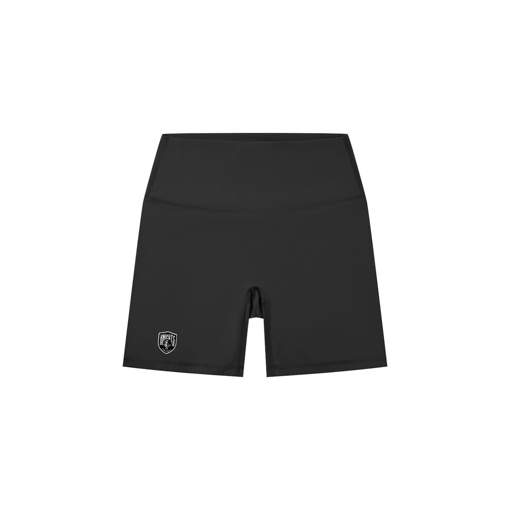 TURFF™ Women's Dark High-Waisted Biker Shorts - Knights