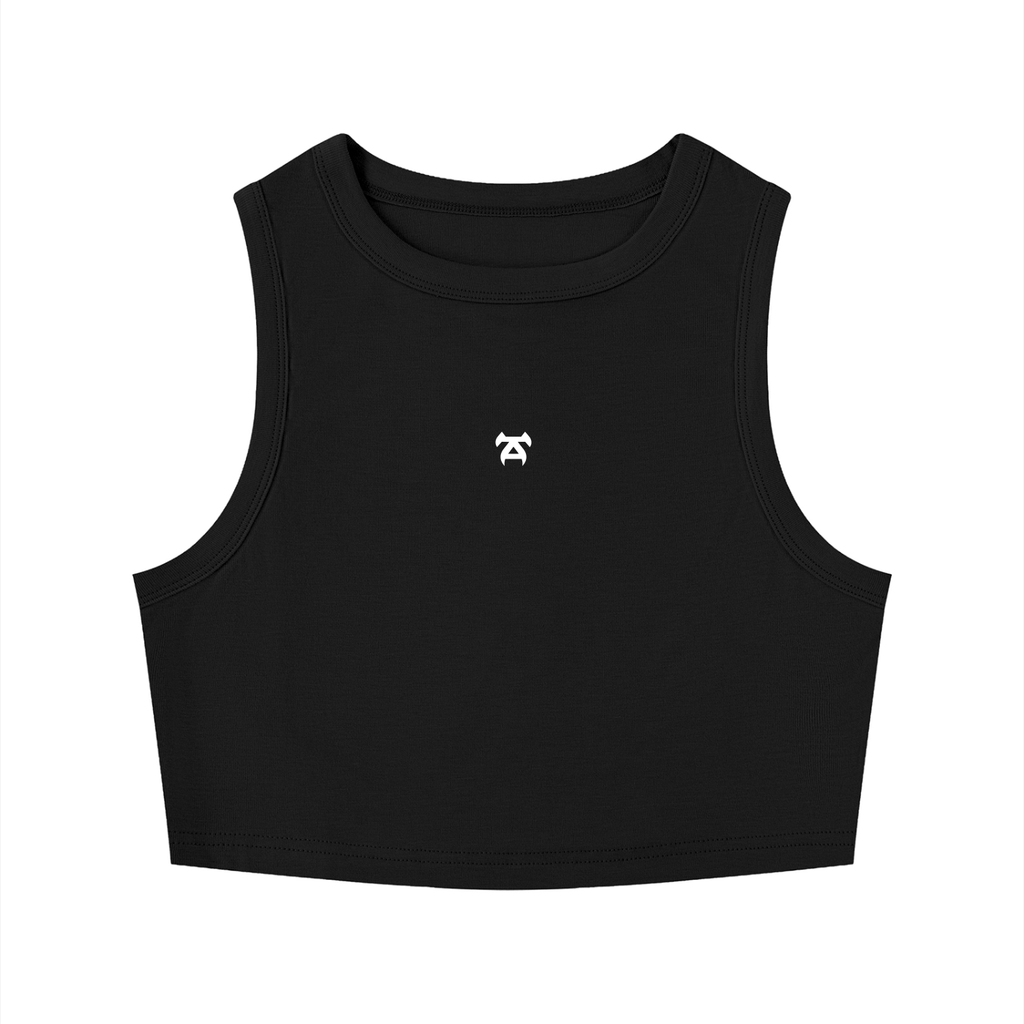 TURFF™ Women's Dark Crewneck Crop Tank Top
