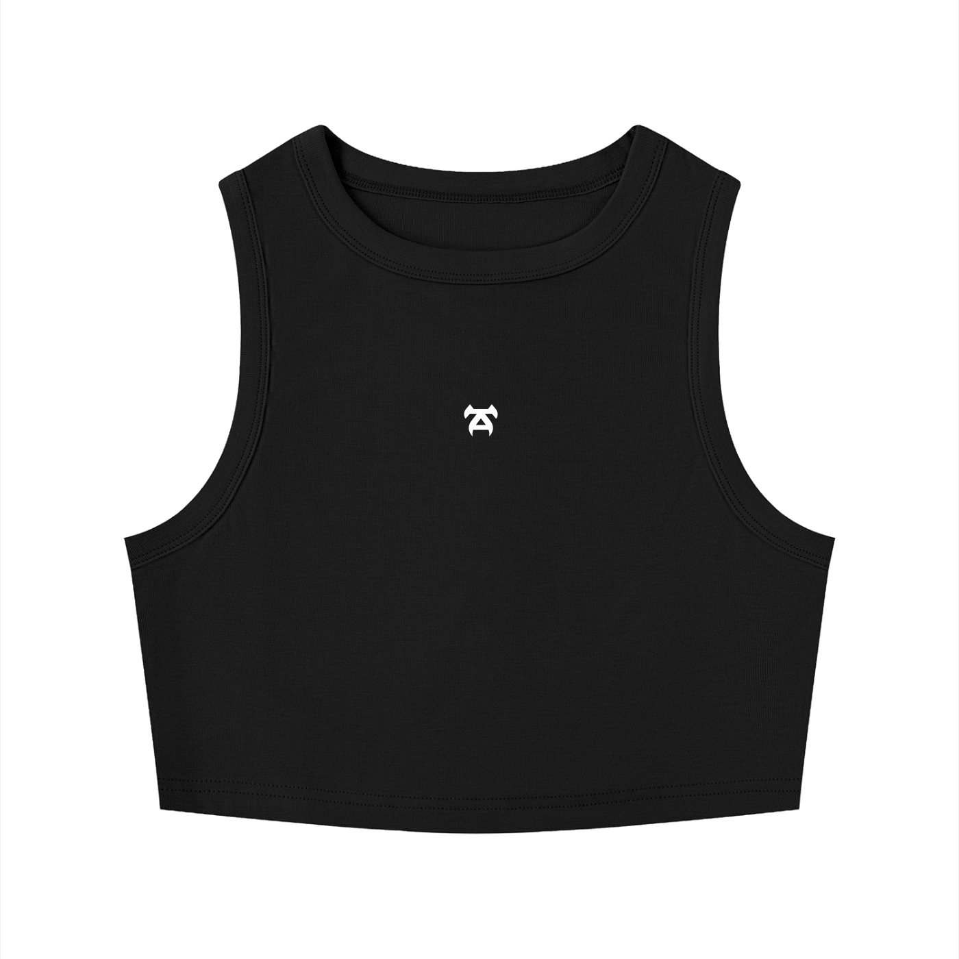 TURFF™ Women's Dark Crewneck Crop Tank Top